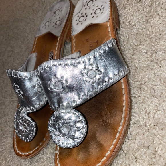 Silver Jack Rogers Sandals size 5 - Picture 2 of 4